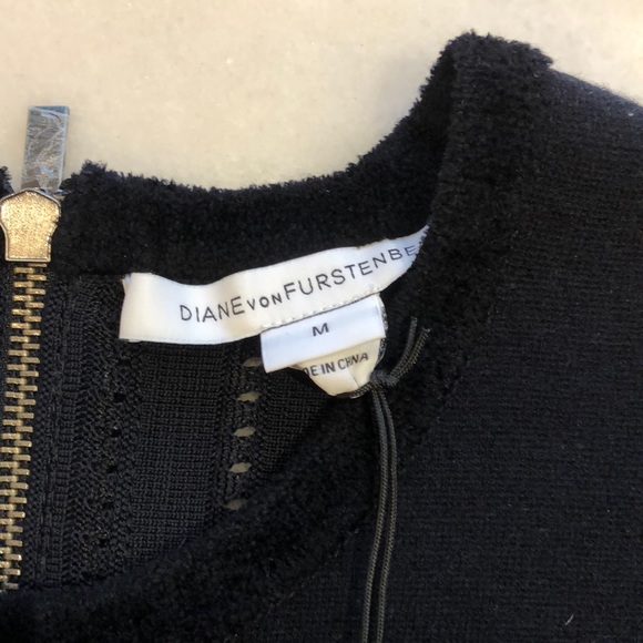 NWT DVF ink wool blend knit body con sleeveless. M - Picture 7 of 8